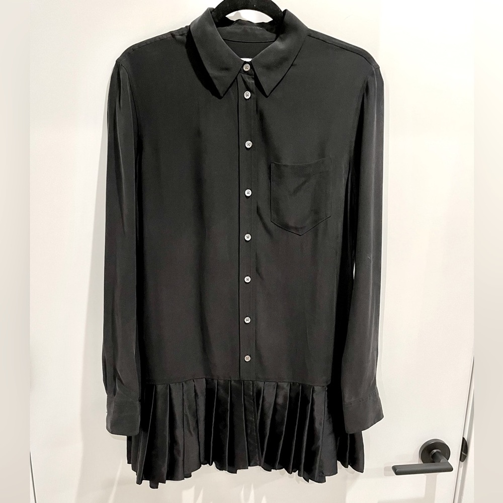 Equipment Long Blouse with Ruffle